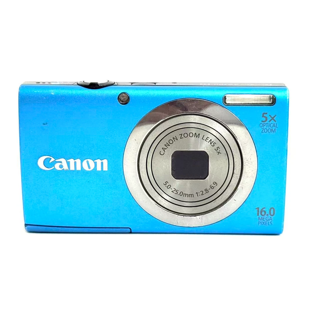 9新 Canon/佳能  A2300 蓝色机身 1600万像素 5倍变焦ccd数码相机