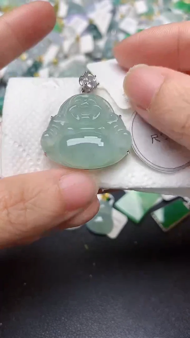 颈饰未镶嵌翡翠天然缅甸A货翡翠