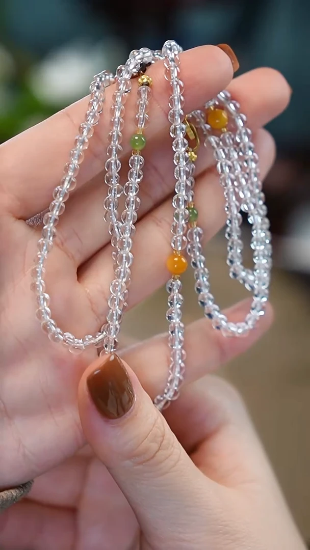 颈饰合金水晶（微瑕）项链