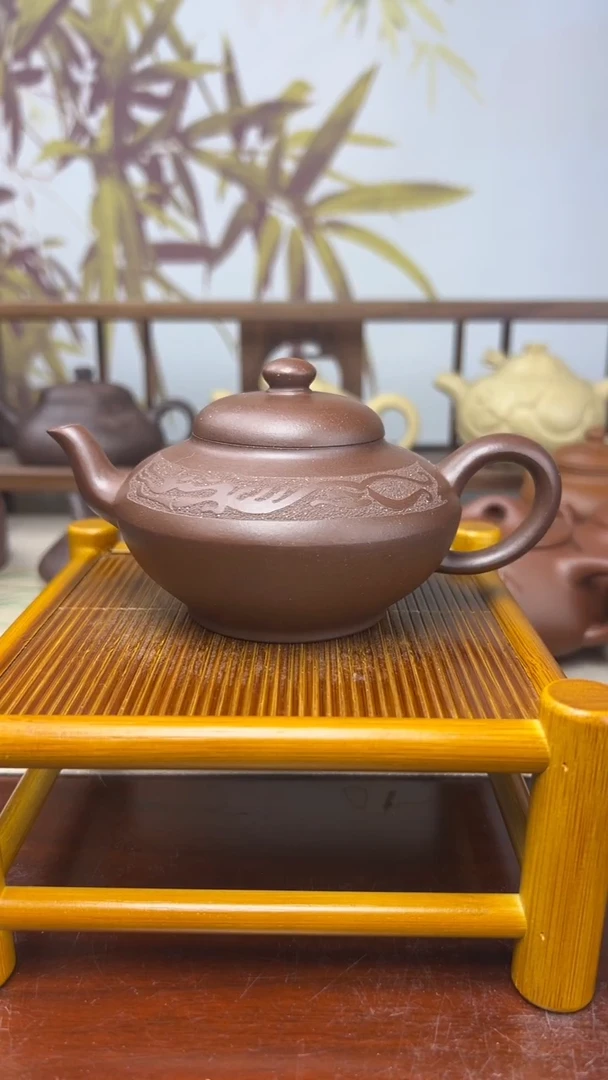 【闪购商品】紫砂茶壶全手龙凤合欢