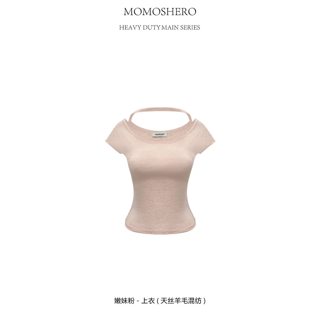 Momoshero【淡颜系Beauty】每个色都美到心坎-Sexy纯欲T