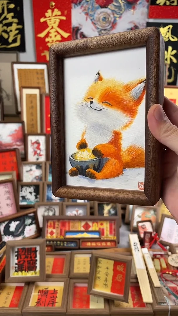 国画纯手绘书法绘画作品