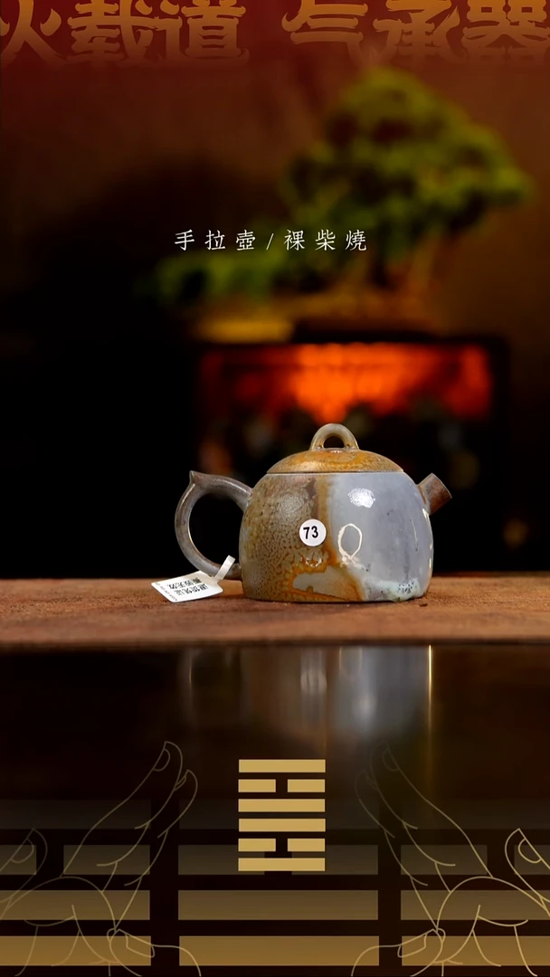 夸烧柴烧秦权壶73