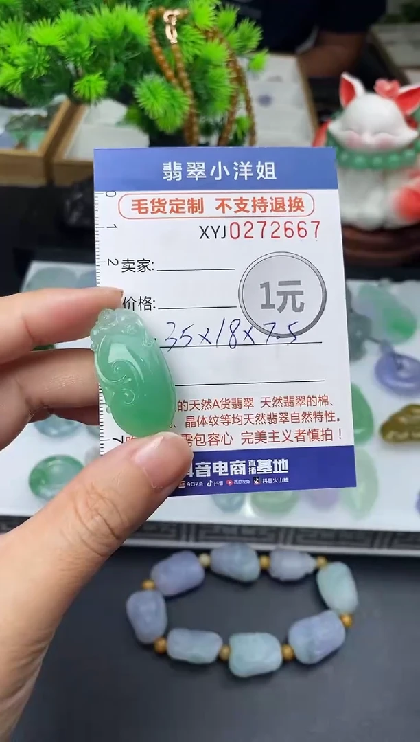 未镶嵌定制翡翠燕*毛货商品 不退换/ 2667