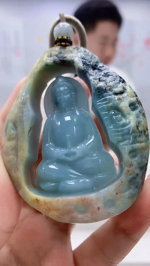 定制翡翠未镶嵌4917xx-毛货挂件44