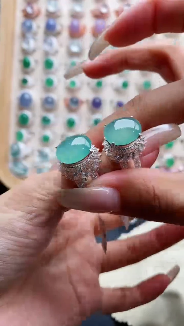 未镶嵌戒指翡翠-****了天然缅甸翡翠A货222 3-2/3