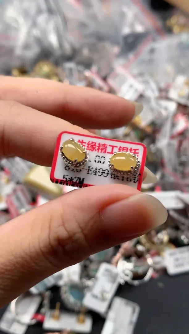 翡翠戒指银S925镶嵌天然A货缅甸翡翠