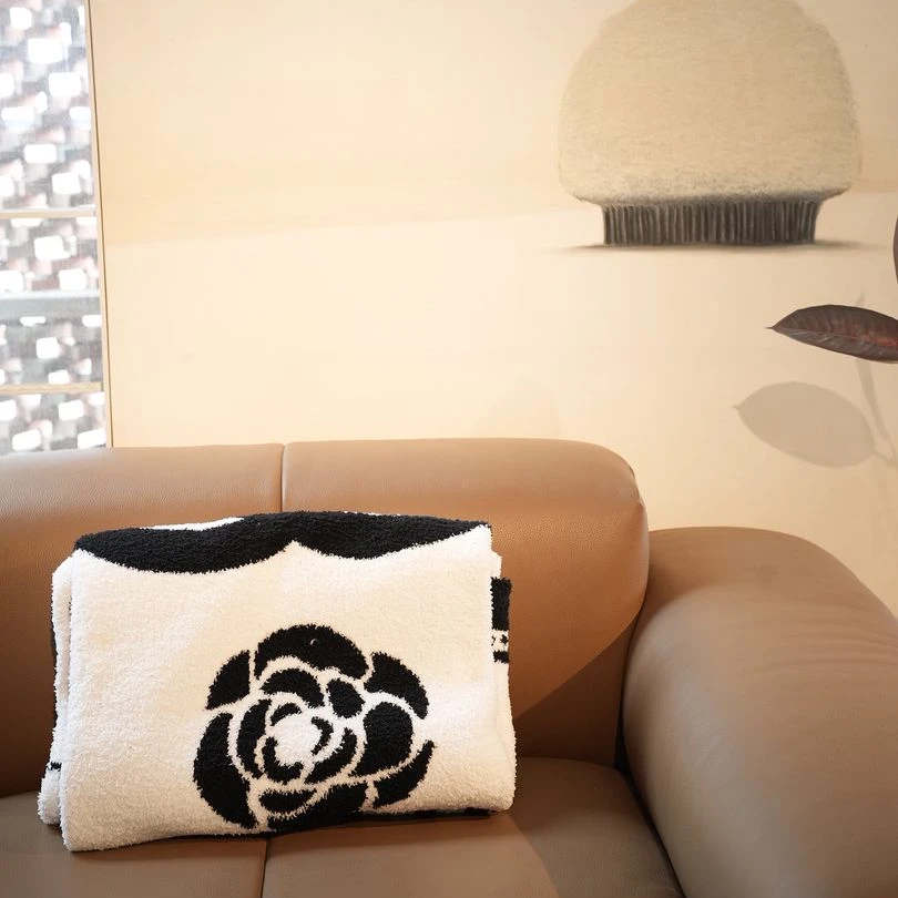 香香半边绒毯休闲毯沙发毯