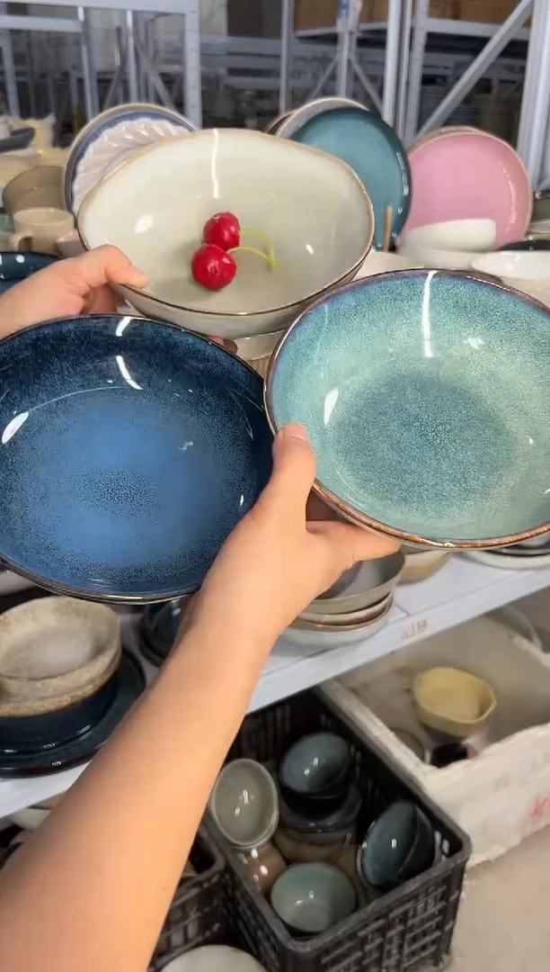 陶瓷外贸尾货瑕疵满20包邮X3 菜碗