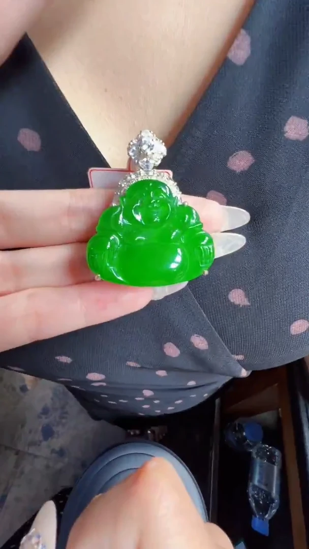 未镶嵌定制翡翠翡翠A货有轻微色差属于正常现象，佛公多样性发货1