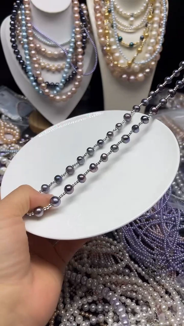 淡水珍珠未镶嵌颈饰多人