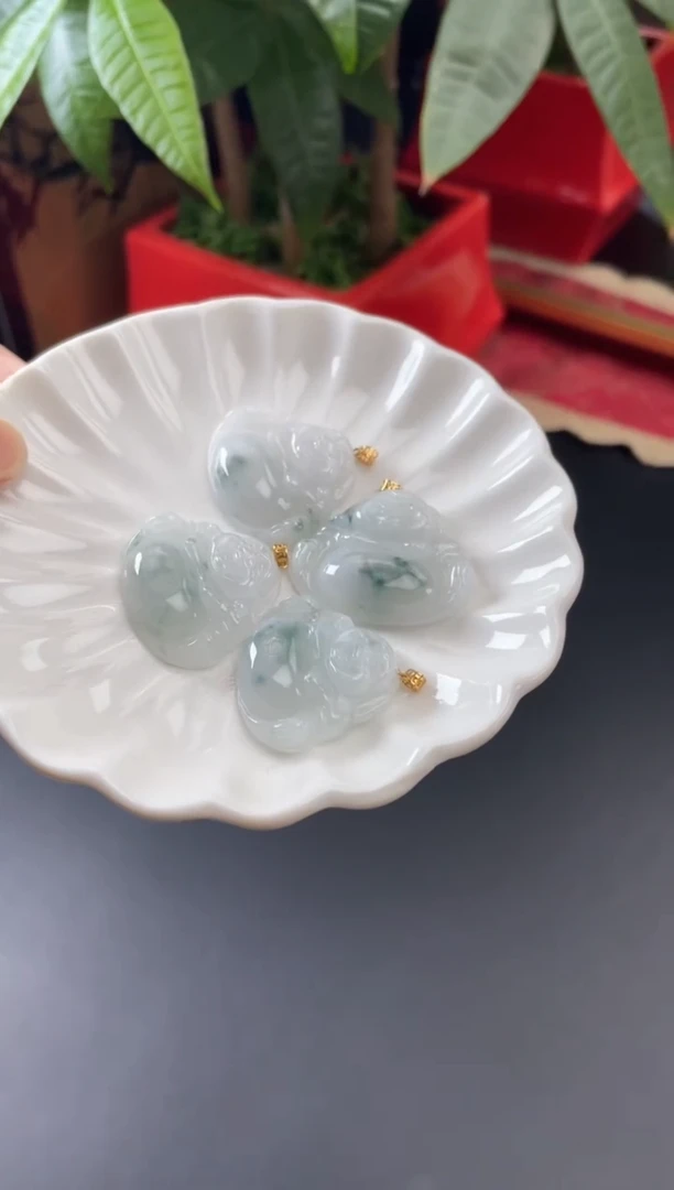 翡翠18K金镶嵌颈饰棠棠/34568289g/多样性发一