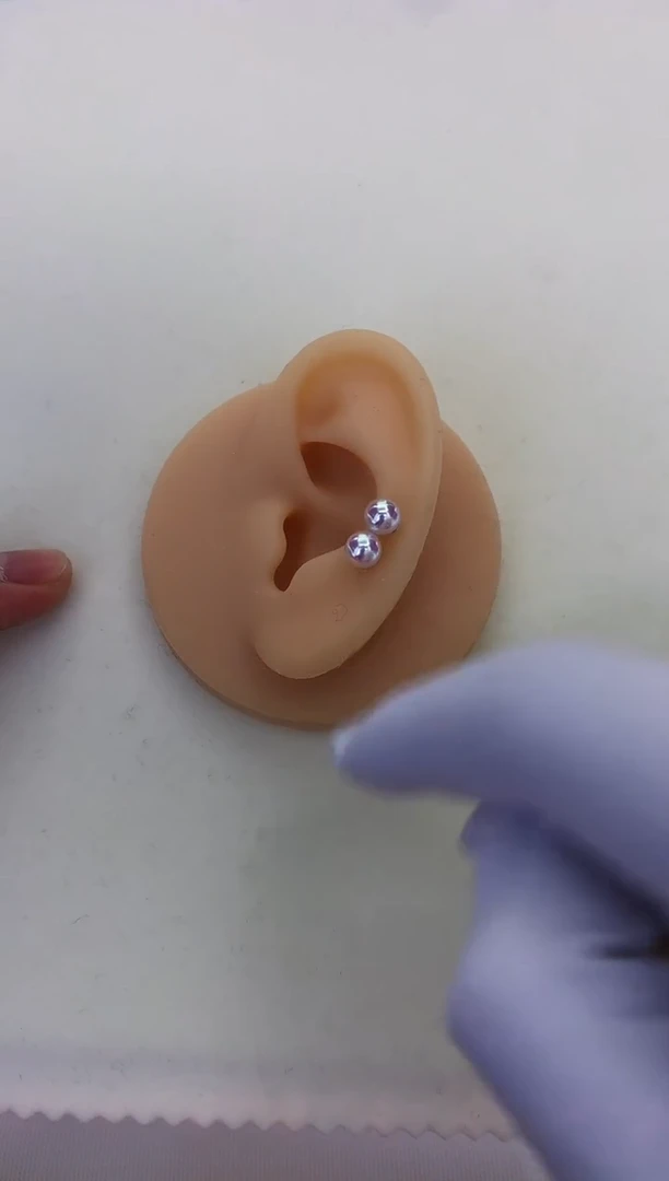 银S925镶嵌DA海水珍珠 GD216 5-6 彩凛素钉