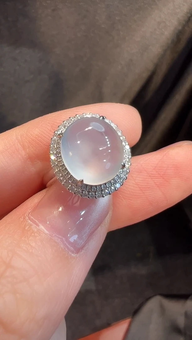 18K金镶嵌戒指翡翠L6戒指