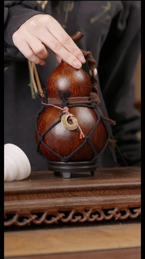 141号精品天然大漆酒葫芦一物一拍~