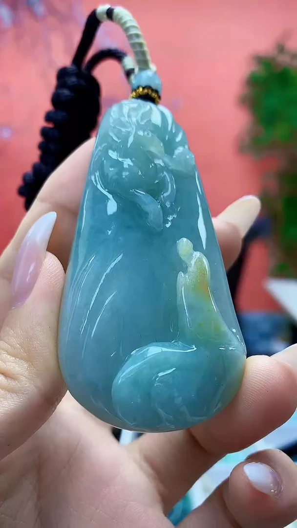 未镶嵌定制翡翠4898ty-毛货挂件48