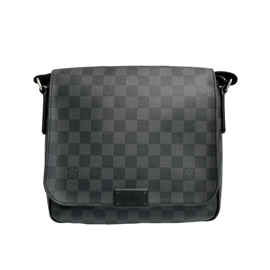 95新 LouisVuitton/路易威登 黑棋盘格小号邮差包/25041203