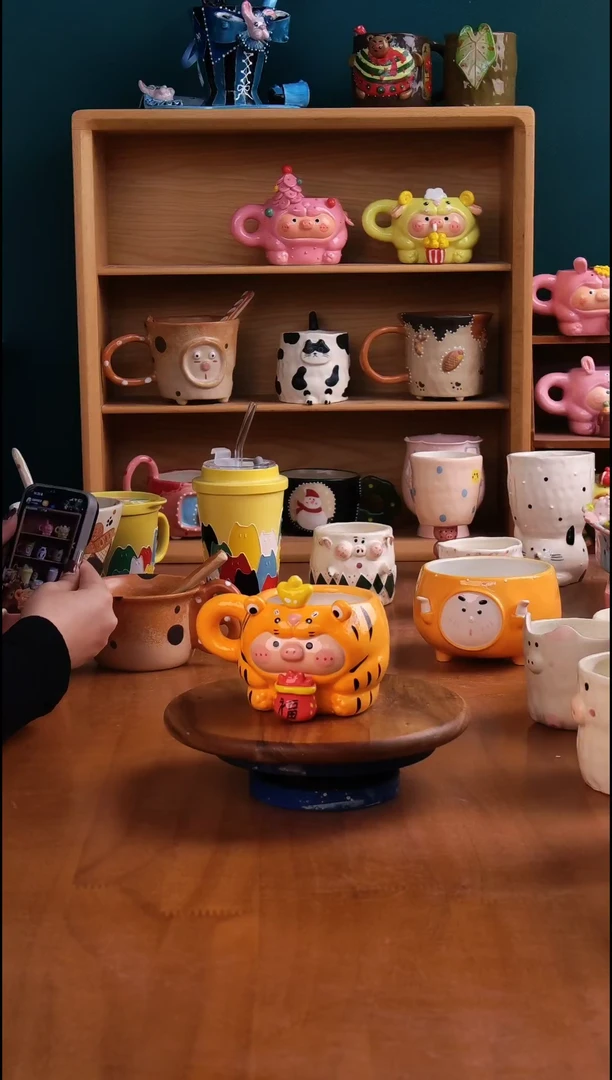 摆件陶景德镇原创手工陶瓷