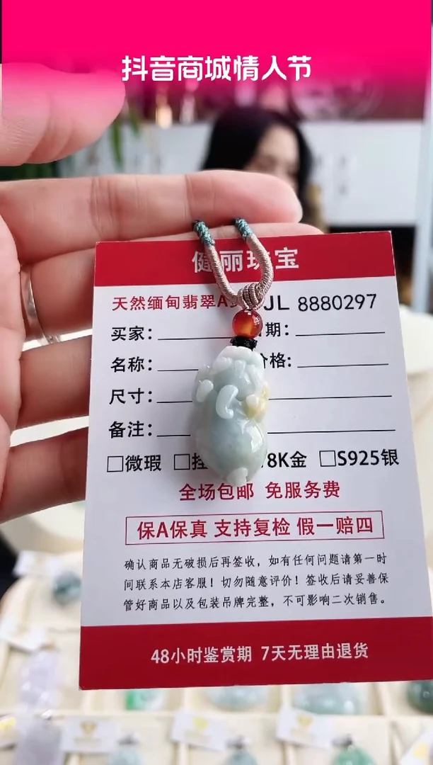 【闪购商品】翡翠颈饰未镶嵌天然缅甸翡翠 貔貅