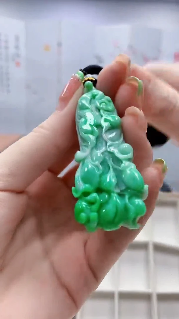 未镶嵌定制翡翠5060ry-毛货挂件16