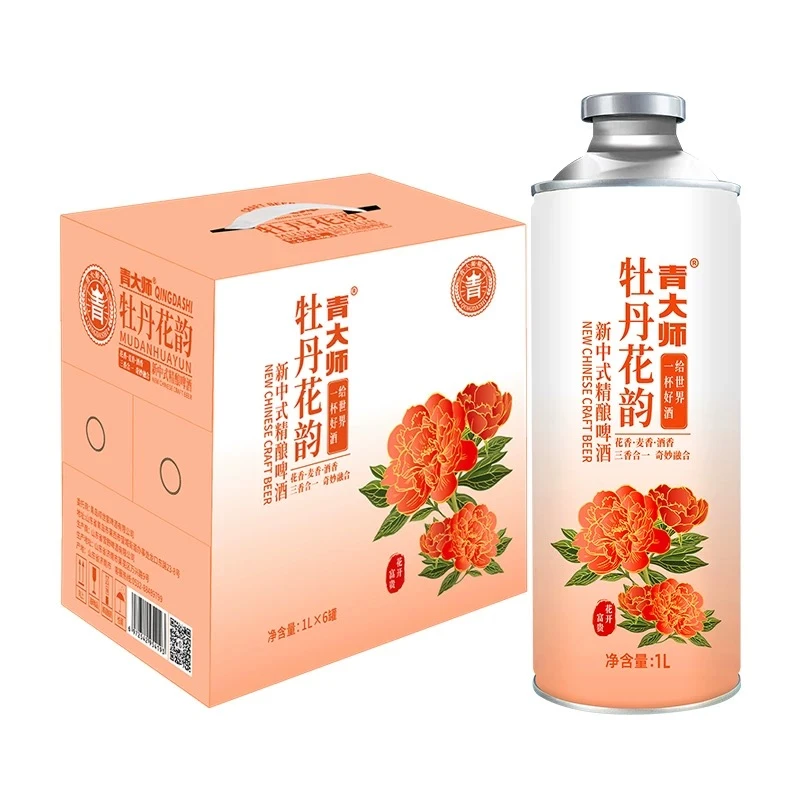 青大师12°牡丹花韵精酿啤酒1L