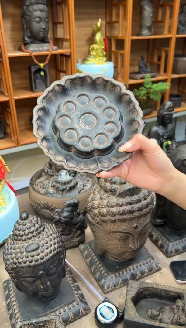 陶土【火山泥】莲蓬壶承