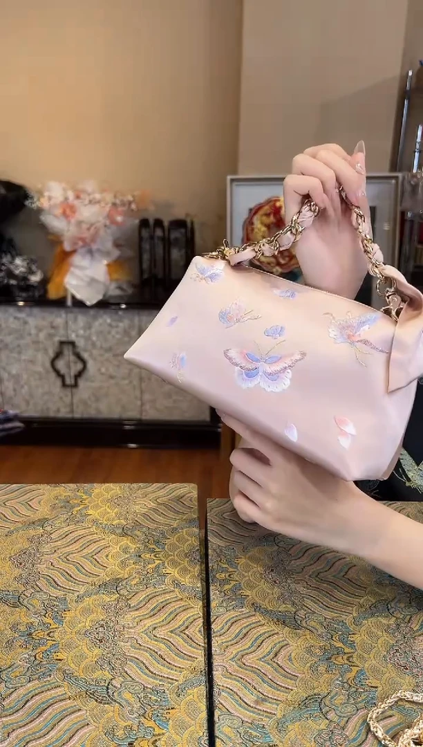 刺绣苏绣手工刺绣包包 不带珠链