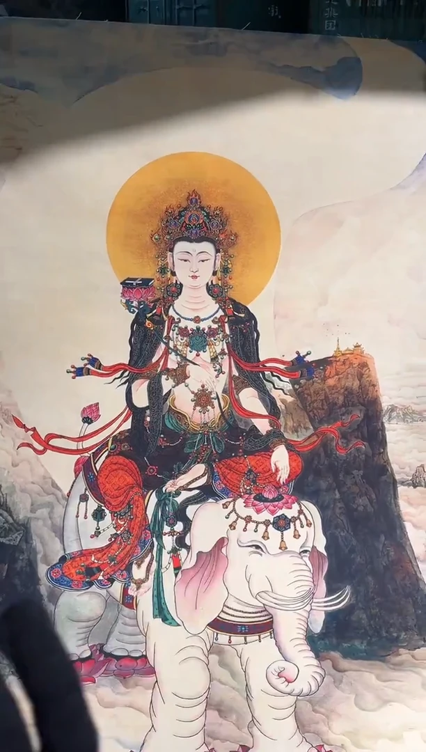卷轴画路路的唐卡tk160