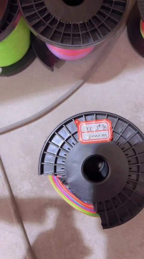 PE8编5号1000米五彩福利盘子破损