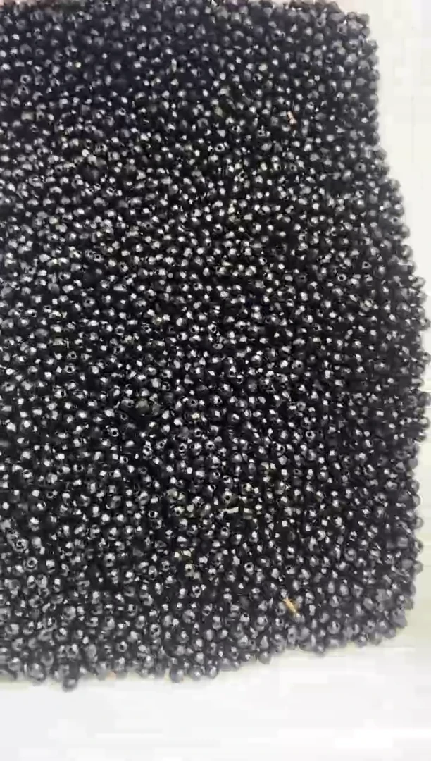 玻璃0853卡4水晶500颗本色瓷黑