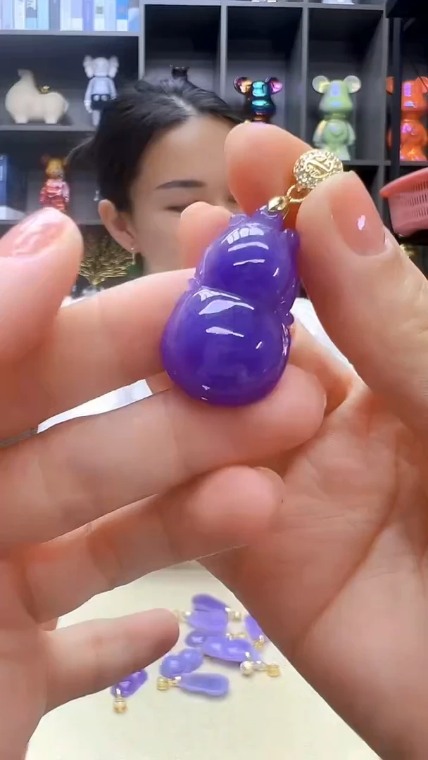 翡翠14K金镶嵌颈饰丹丹diy劲饰
