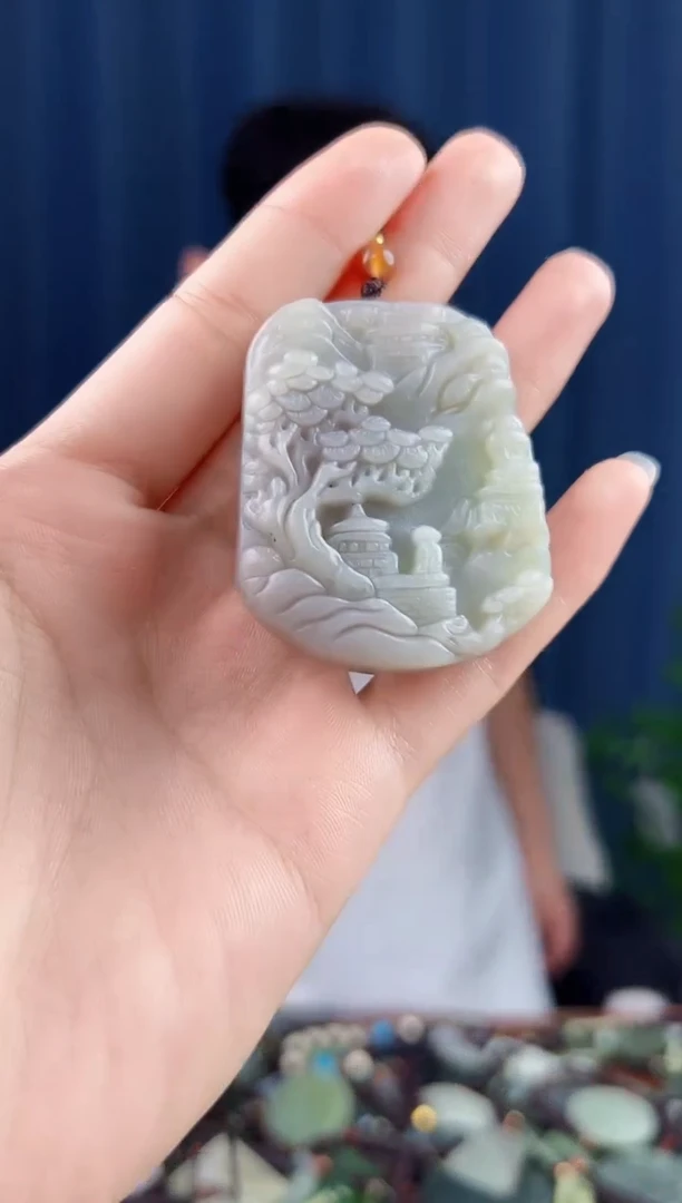颈饰未镶嵌和田玉拍一发一，多样性发货