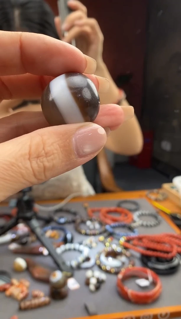 玛瑙/玉髓颈饰未镶嵌 -0917-148 Y多样性发