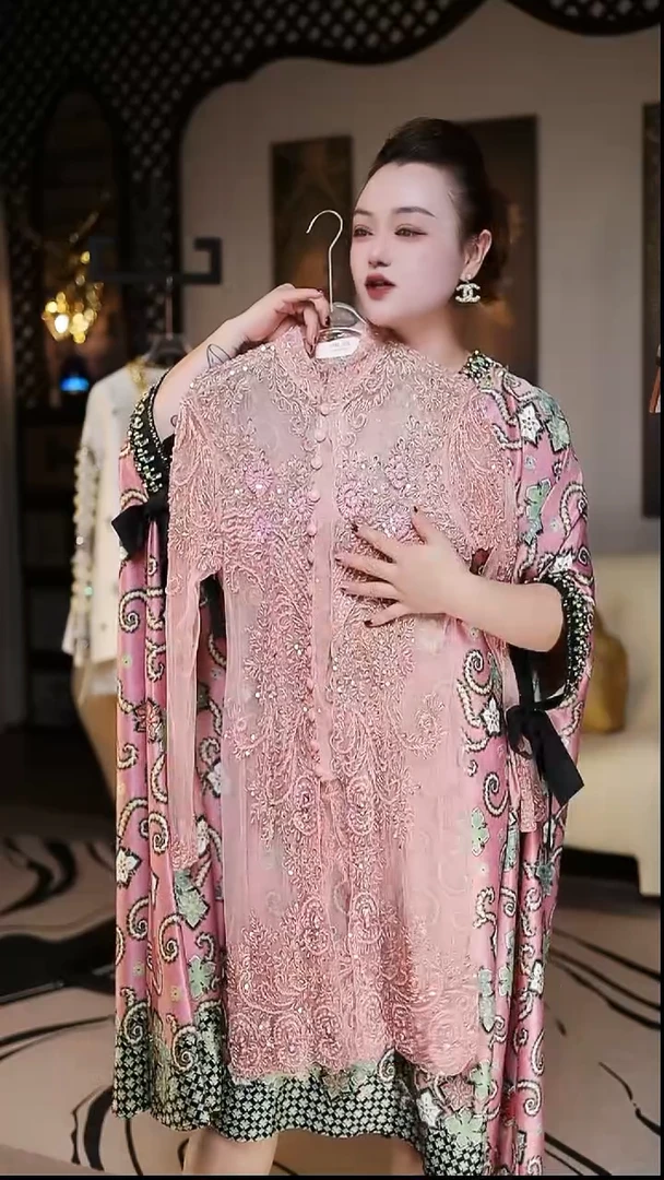 西***姐JW10粉色珠珠上衣4xl