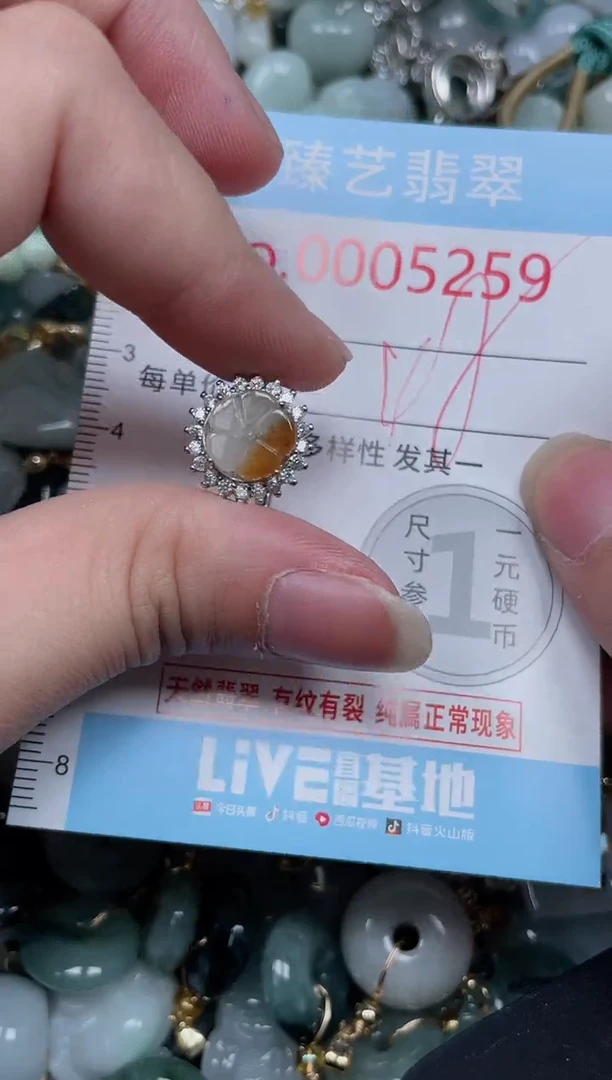 吊坠(不含链)未镶嵌翡翠5259