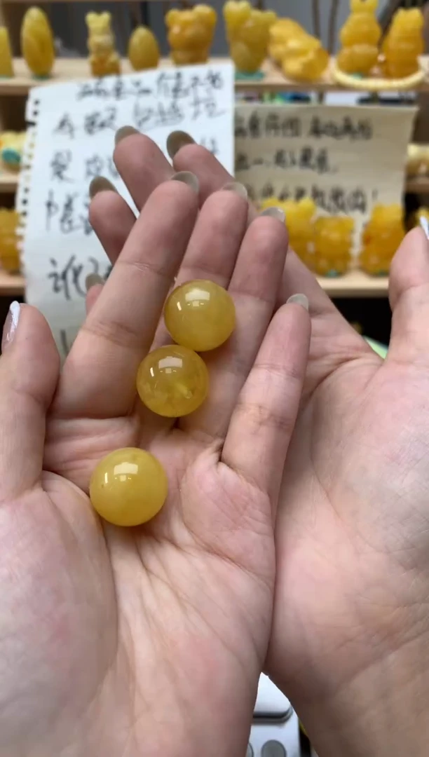 琥珀未镶嵌珠宝奇石腊*儿070琥珀蜜蜡微瑕冰花拍4发1