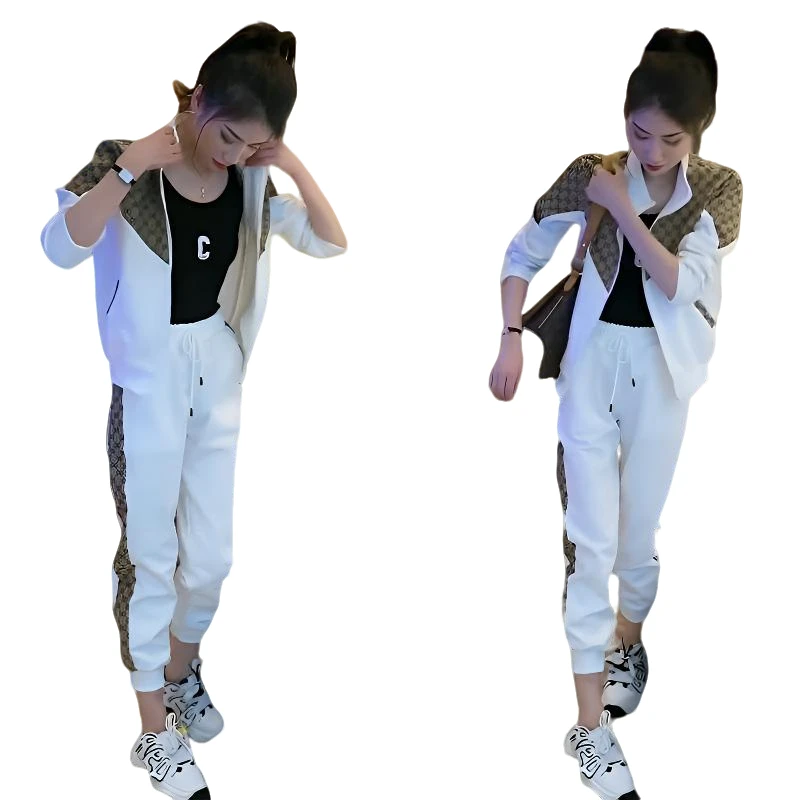 网红时尚套装女2025春秋新款爆款宽松老钱风松弛感女装贵气