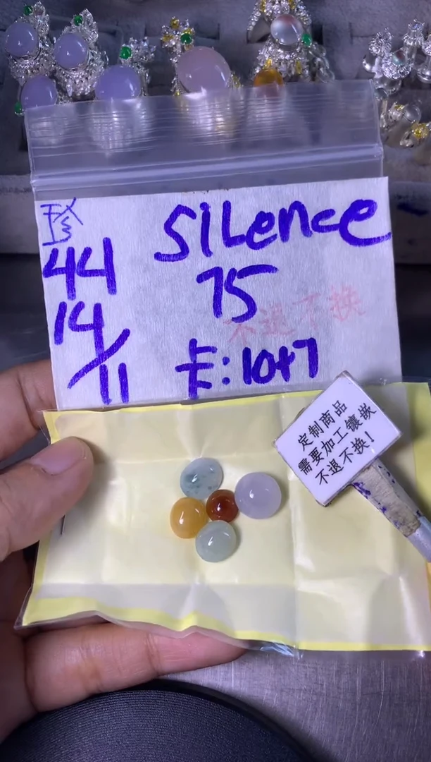未镶嵌定制翡翠S****?  不退不换 15-20天 物流周期。