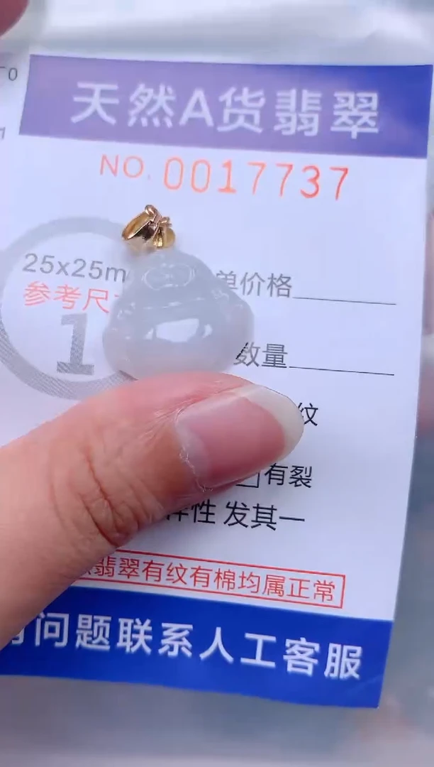 翡翠未镶嵌吊坠(不含链)1