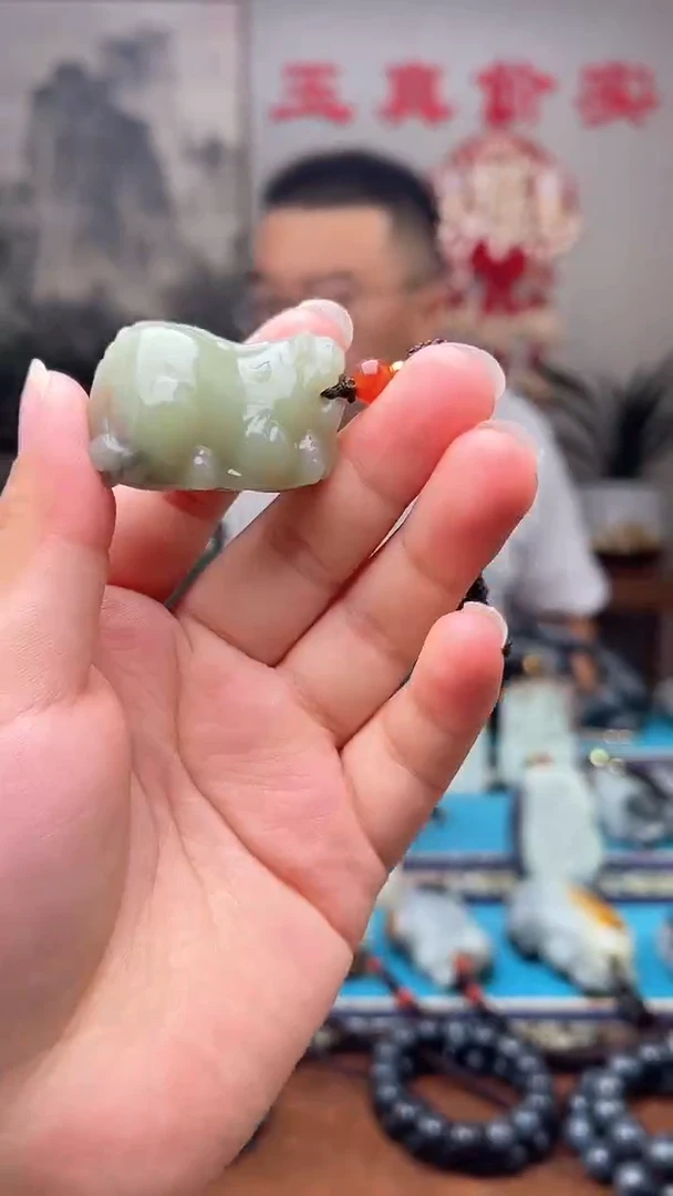 和田玉未镶嵌挂件1