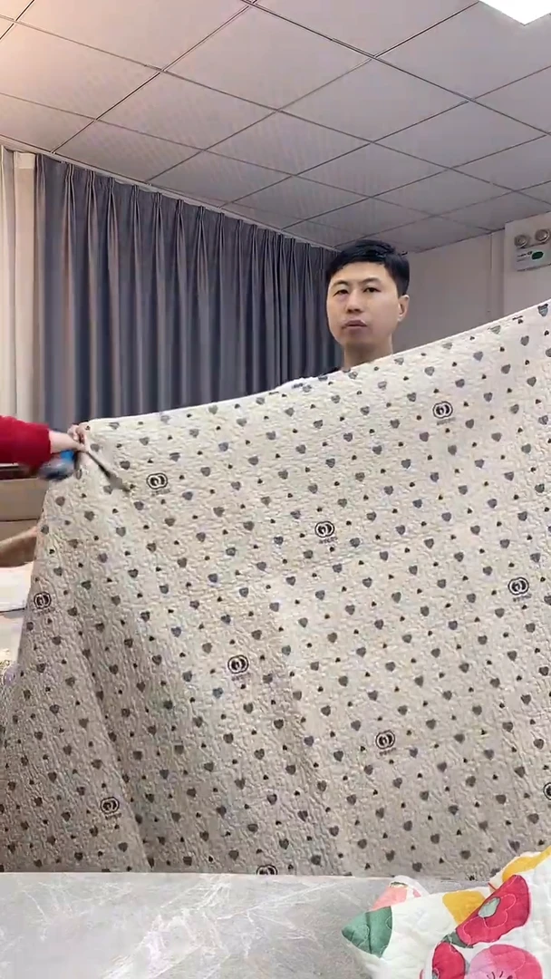 棉150cm*200cm 牛头爱心