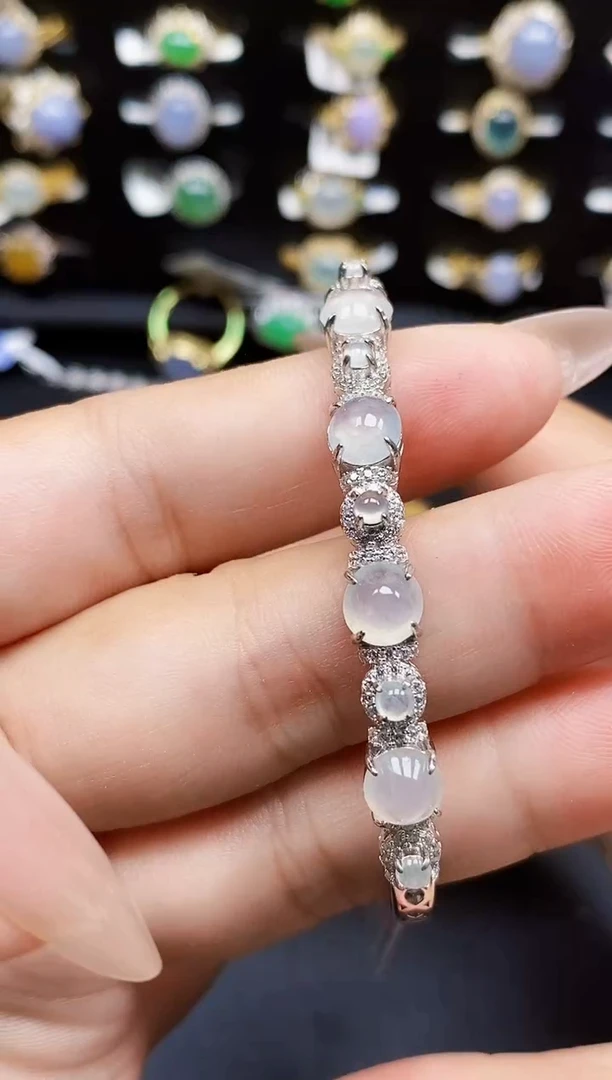 银S925镶嵌戒指翡翠521