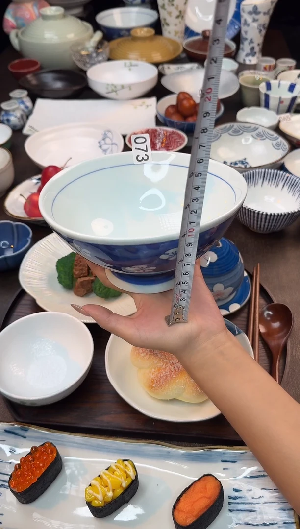 瓷（蓝海）冰梅斗笠面碗
