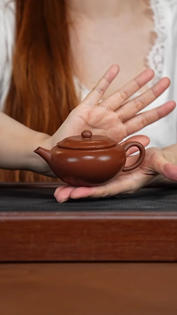 茶壶紫砂红皮龙钵盂