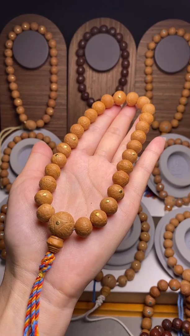 凤眼菩提吊坠12加铜钉手持