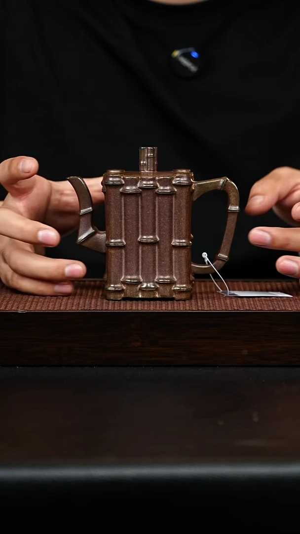 茶壶紫砂宜兴紫砂 四方一捆竹 虎皮金砂 王燕 h141