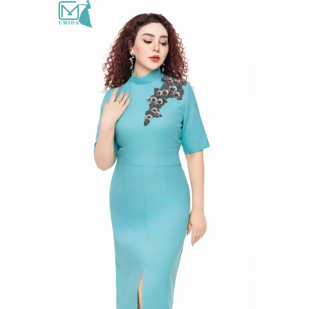 【UMIDA】圆领新中式连衣裙