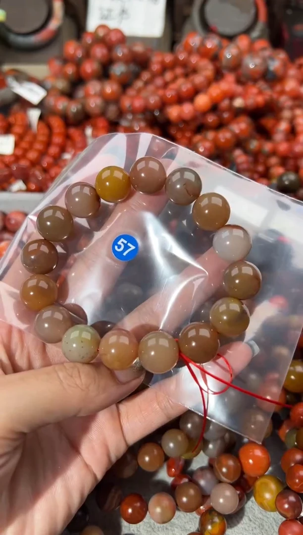 未镶嵌手串南红玛瑙13+