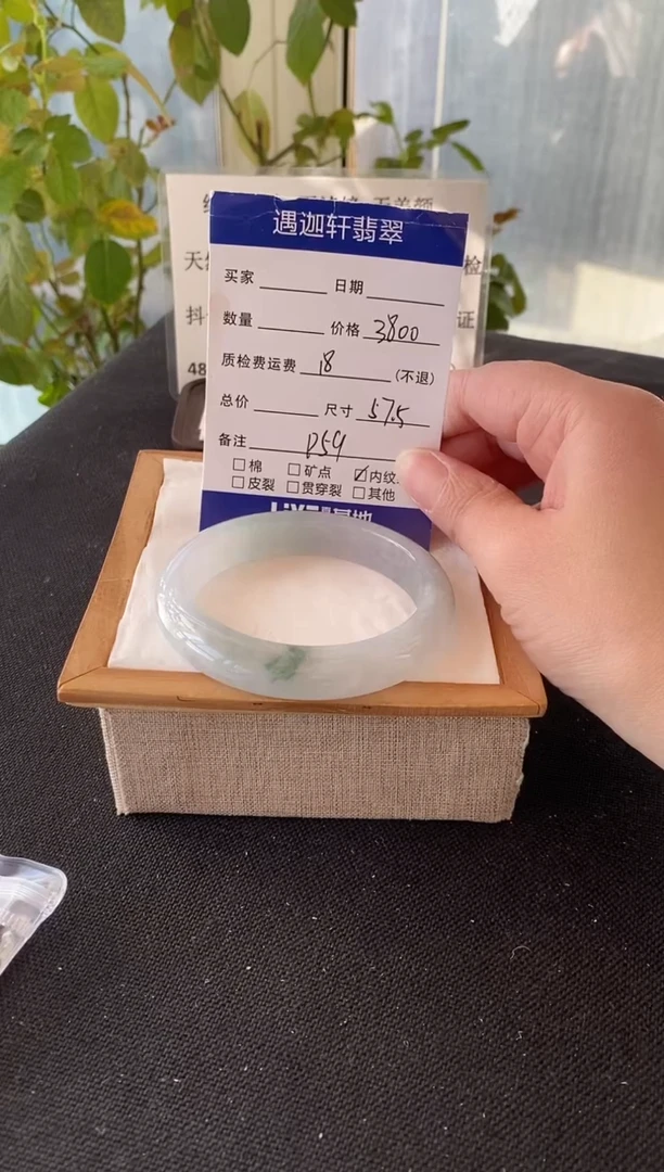 未镶嵌手镯翡翠57.5圈口 P59编码