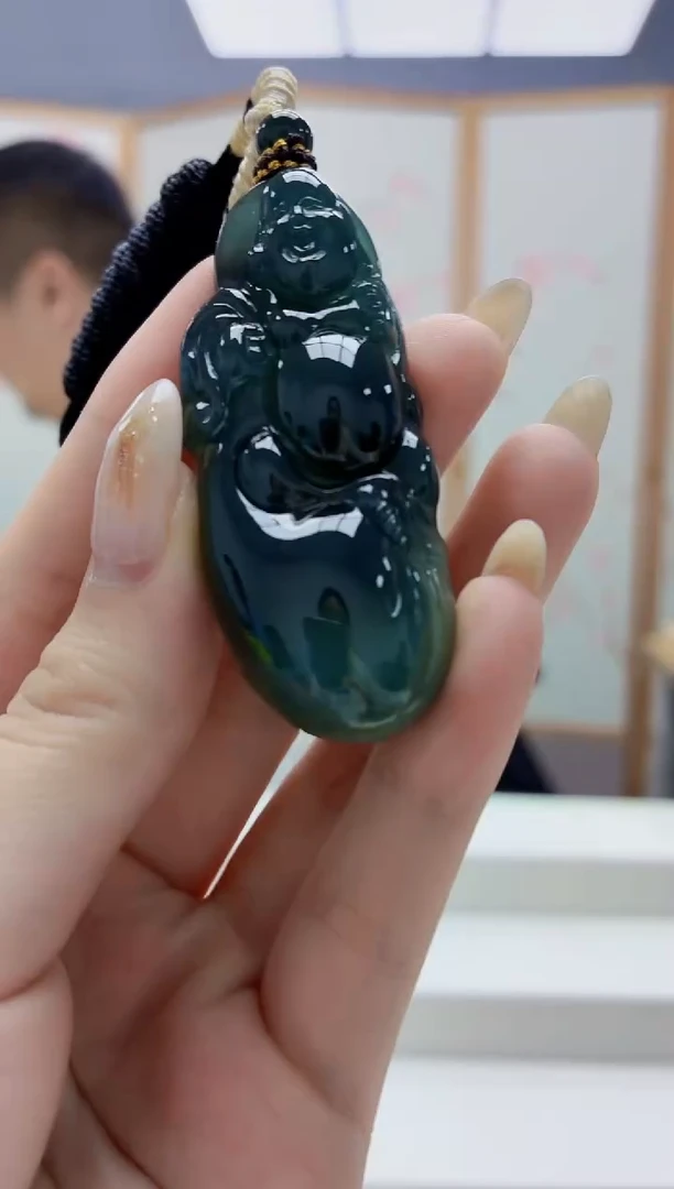 未镶嵌定制翡翠4898jw-毛货挂件16